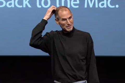 Steve Jobs at the "Back to the Mac" event