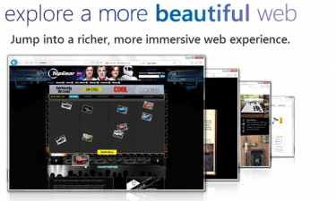 ie9 explore a more beautiful web